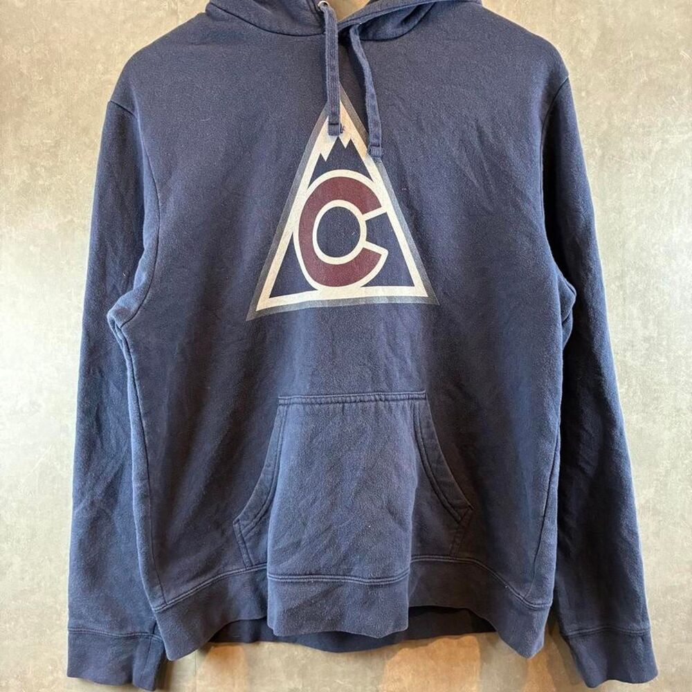 Fanatics Men's Navy and Blue Hoodie